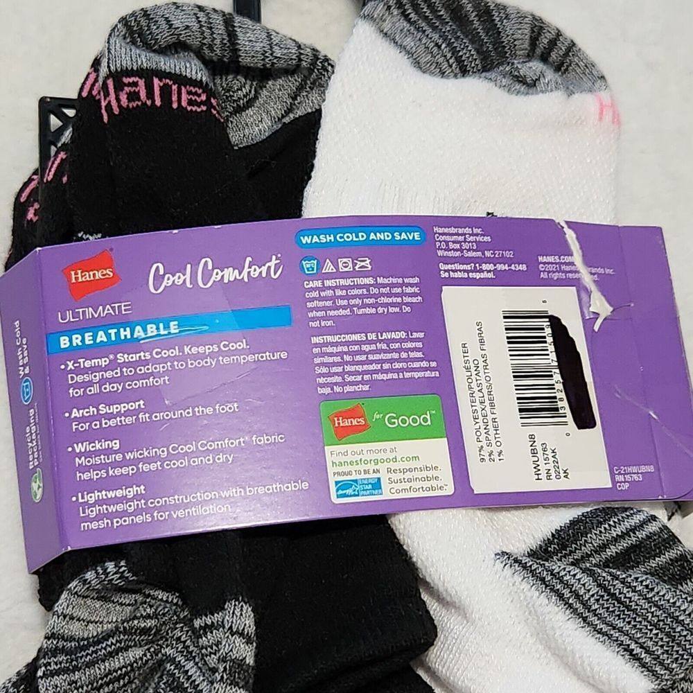 Hanes Socks For Womens Size 5-9 Multicolor 13 Pairs   B6 - Picture 4 of 8